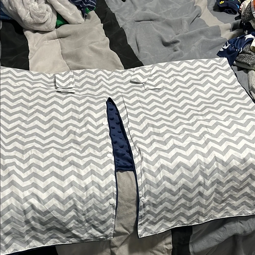 Gray Chevron Kids Blanket